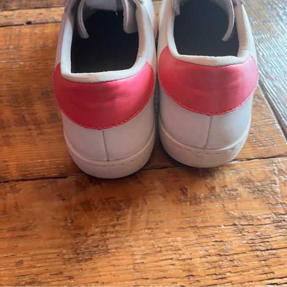 Victoria 126142 Sneaker White Leather Fuchsia Suede Turtle Dove Color - Picture 3 of 6